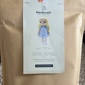Knitting Kit - Girl April with Blue Dress
